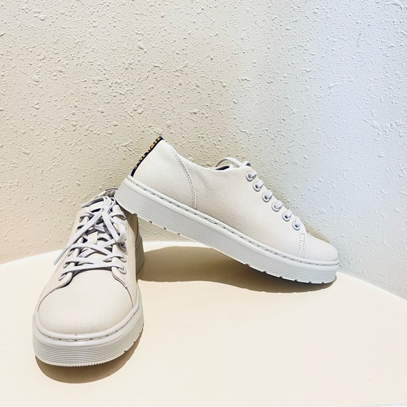Dr. Martens Unisex Dante Canvas Oatmeal Sneakers Sz W 10 M 9 NEW - Picture 13 of 16